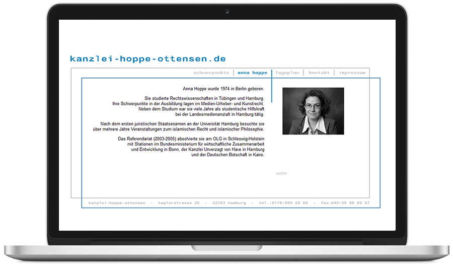 website kanzlei-hoppe-ottensen.de