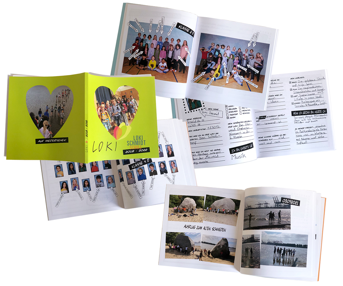 abschiedsbuch von schülern der loki-schmidt-schule